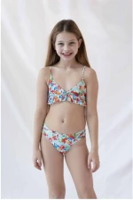 Παιδικό Μαγιό Bikini με λουλουδάκια Tortue S4-102-125 -Multi