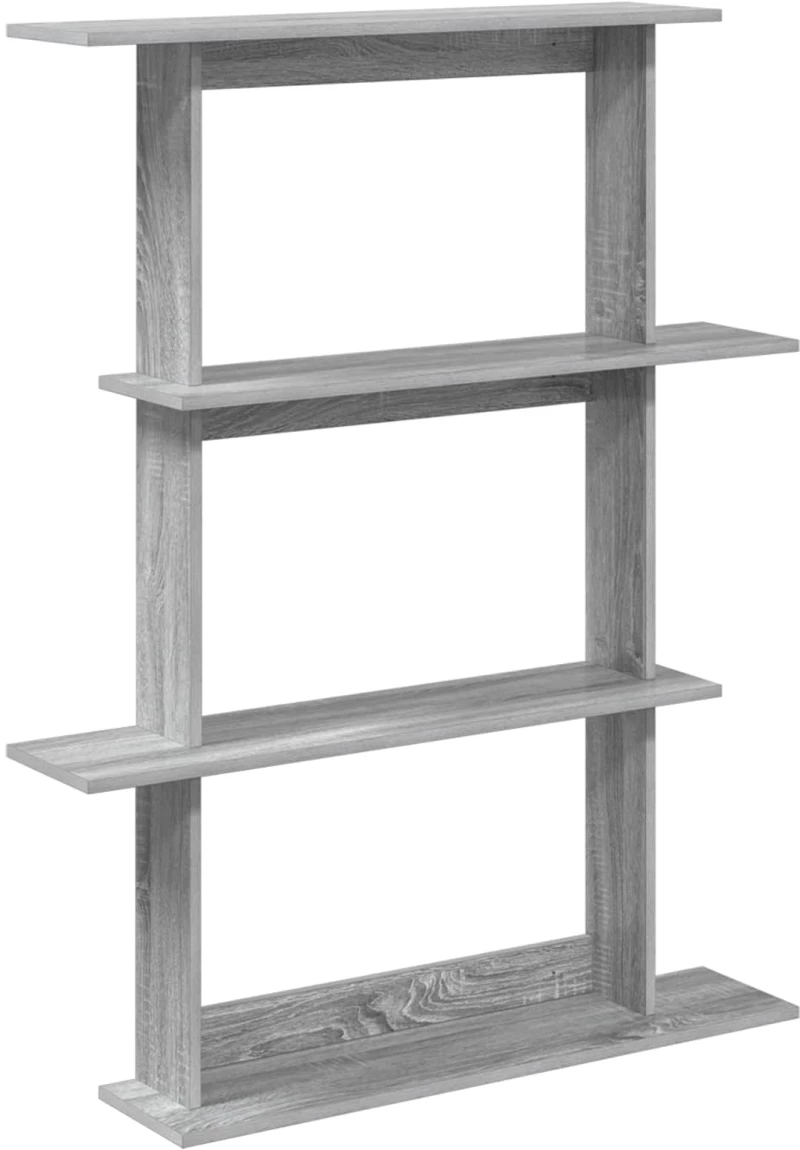 vidaXL Ράφι Τοίχου Γκρι Sonoma 100 x 20 x 126 εκ. Επεξεργασμένο Ξύλο