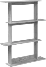 vidaXL Ράφι Τοίχου Γκρι Sonoma 100 x 20 x 126 εκ. Επεξεργασμένο Ξύλο
