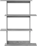 vidaXL Ράφι Τοίχου Γκρι Sonoma 100 x 20 x 126 εκ. Επεξεργασμένο Ξύλο
