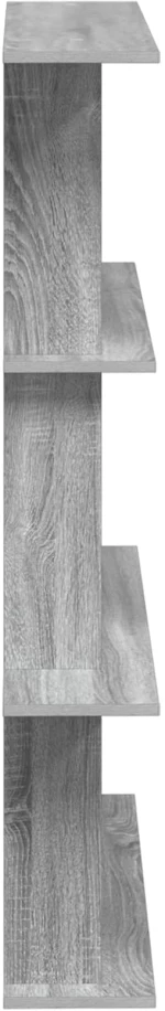 vidaXL Ράφι Τοίχου Γκρι Sonoma 100 x 20 x 126 εκ. Επεξεργασμένο Ξύλο