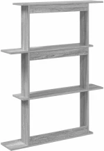 vidaXL Ράφι Τοίχου Γκρι Sonoma 100 x 20 x 126 εκ. Επεξεργασμένο Ξύλο