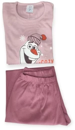 Παιδικό σετ πιτζάμας &quotCosy Holidays&quot 4091-ΡοζΠούδρα