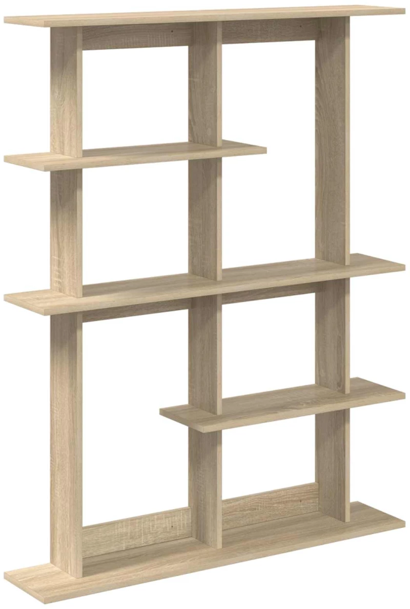 vidaXL Ράφι Τοίχου Sonoma Δρυς 102 x 20 x 130 εκ. Επεξεργασμένο Ξύλο