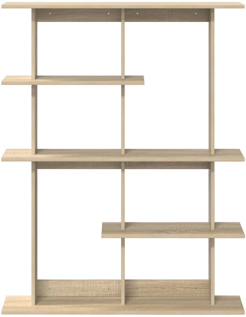 vidaXL Ράφι Τοίχου Sonoma Δρυς 102 x 20 x 130 εκ. Επεξεργασμένο Ξύλο