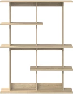 vidaXL Ράφι Τοίχου Sonoma Δρυς 102 x 20 x 130 εκ. Επεξεργασμένο Ξύλο