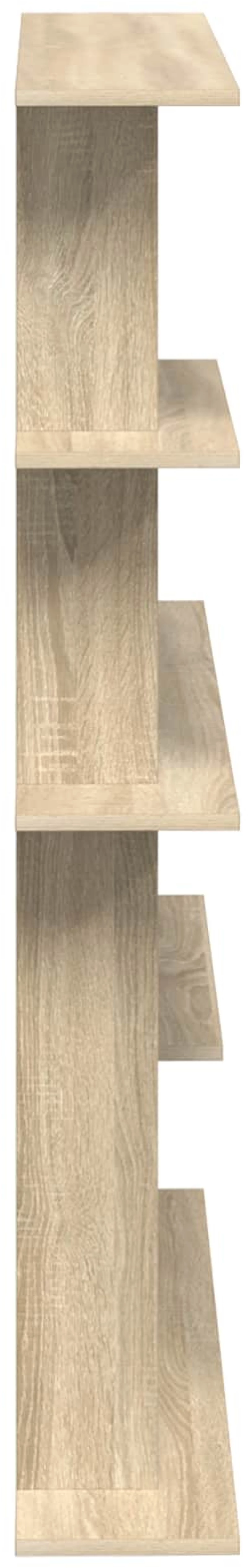 vidaXL Ράφι Τοίχου Sonoma Δρυς 102 x 20 x 130 εκ. Επεξεργασμένο Ξύλο