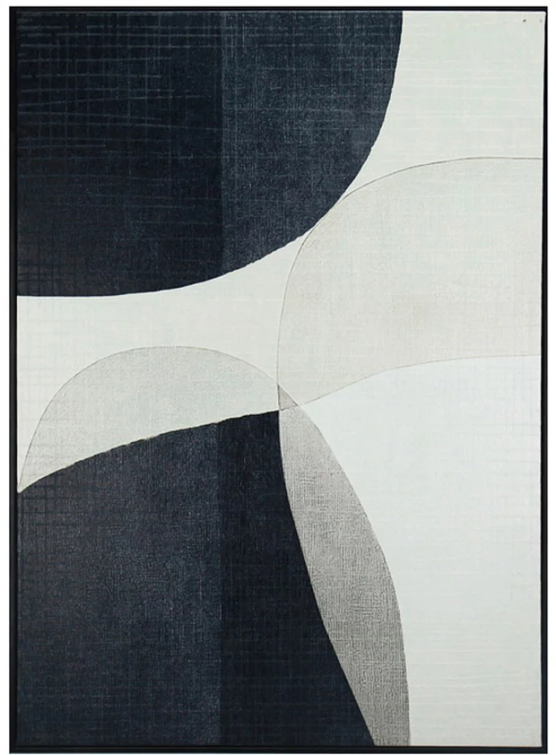 Πίνακας Καμβάς FAL466 60x80cm White-Black Espiel Κάθετοι Mdf,Καμβάς