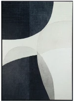 Πίνακας Καμβάς FAL466 60x80cm White-Black Espiel Κάθετοι Mdf,Καμβάς