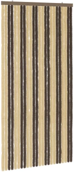 vidaXL Κουρτίνα εντόμων Chenille Σκούρο καφέ και μπεζ 100 x 200 cm