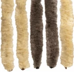 vidaXL Κουρτίνα εντόμων Chenille Σκούρο καφέ και μπεζ 100 x 200 cm