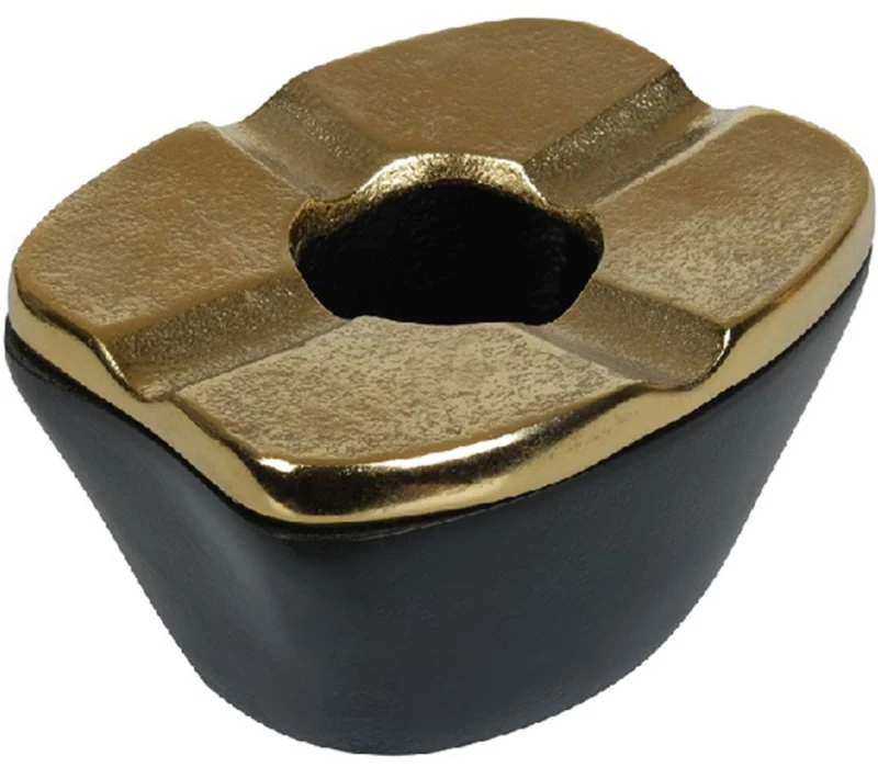 Σταχτοδοχείο Αντιανεμικό ASR105 13x7,5cm Black-Gold Espiel Αλουμίνιο