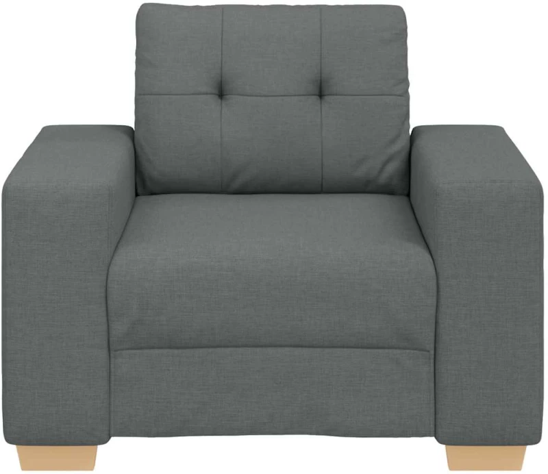 vidaXL Πολυθρόνα Σκούρο Γκρι 100 x 78 x 80 εκ. Ύφασμα