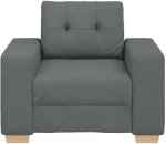 vidaXL Πολυθρόνα Σκούρο Γκρι 100 x 78 x 80 εκ. Ύφασμα
