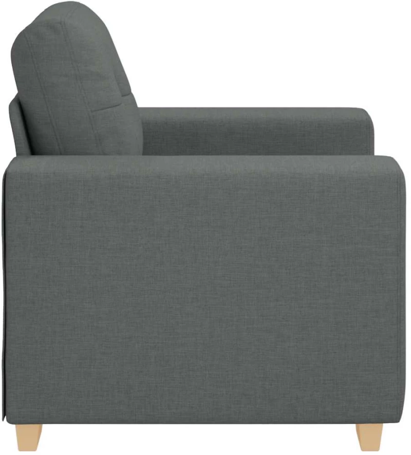 vidaXL Πολυθρόνα Σκούρο Γκρι 100 x 78 x 80 εκ. Ύφασμα