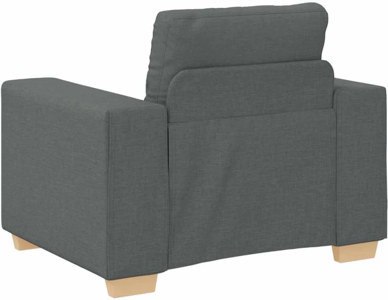 vidaXL Πολυθρόνα Σκούρο Γκρι 100 x 78 x 80 εκ. Ύφασμα