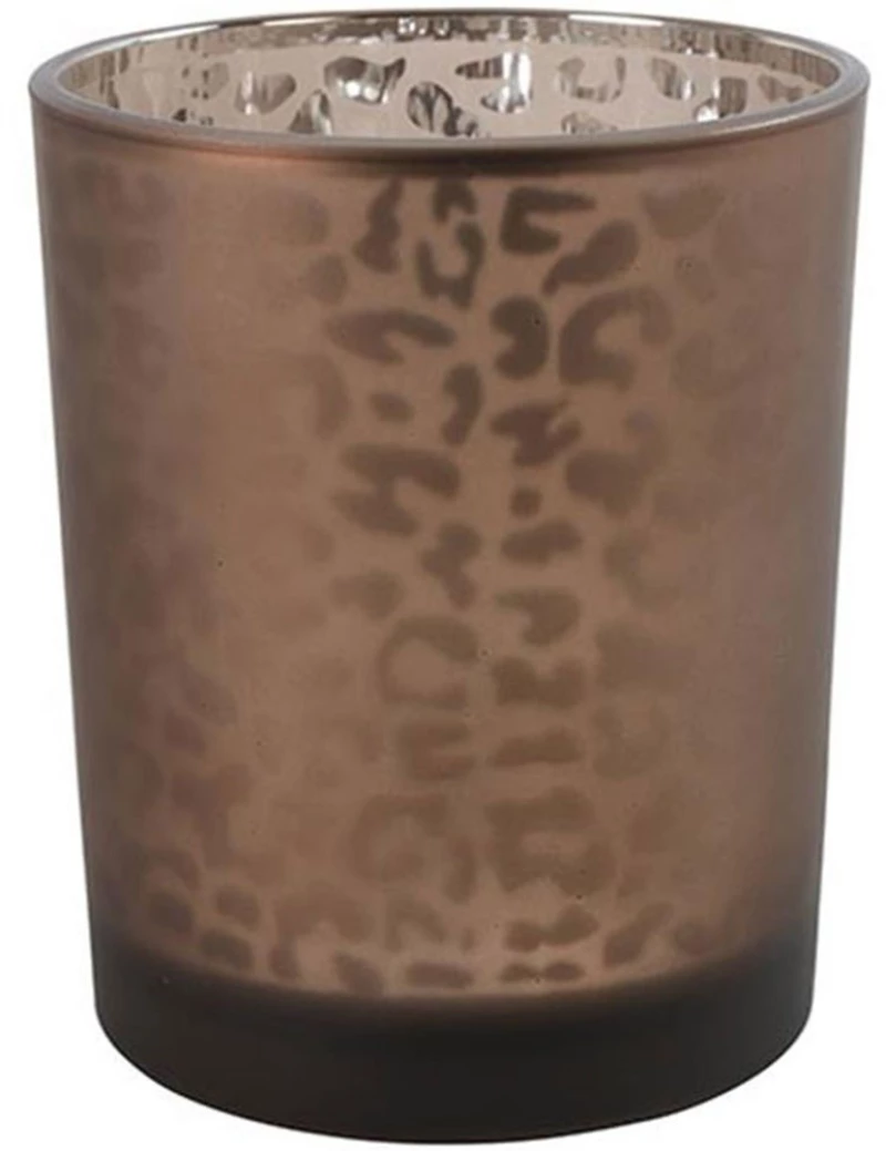 Κηροπήγιο Ρεσώ Bliss 013.788821 10x12,5cm Brown Γυαλί