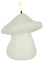 Διακοσμητικό Κερί Led Μανιτάρι 013.812137 9,5x12,5cm White Κερί