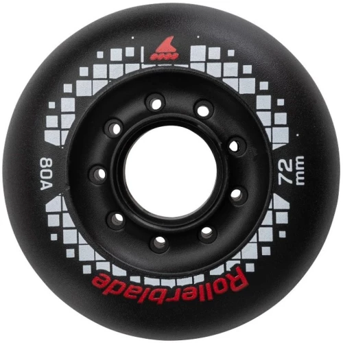 ROLLERBLADE Apex 72χιλ./80Α Ροδάκια - Μαύρο