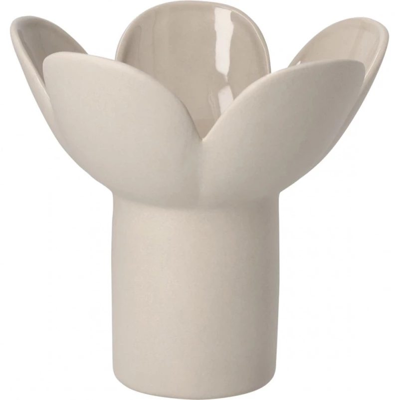 Βάζο Flower RD0018574 Φ16,5x15,9cm Beige Raeder Πηλός