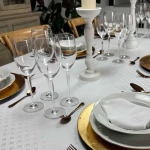 Runner Αλέκιαστο Μπρέντα White Viopros 40X140 Βαμβάκι-Πολυέστερ