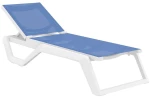 Ξαπλώστρα Στοιβαζόμενη Rio 01-00-3319 190x70x33cm White-Blue
