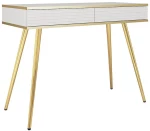 Κονσόλα Oro P_ORO_T102_MDF_w_GL 102x50x80cm White-Gold