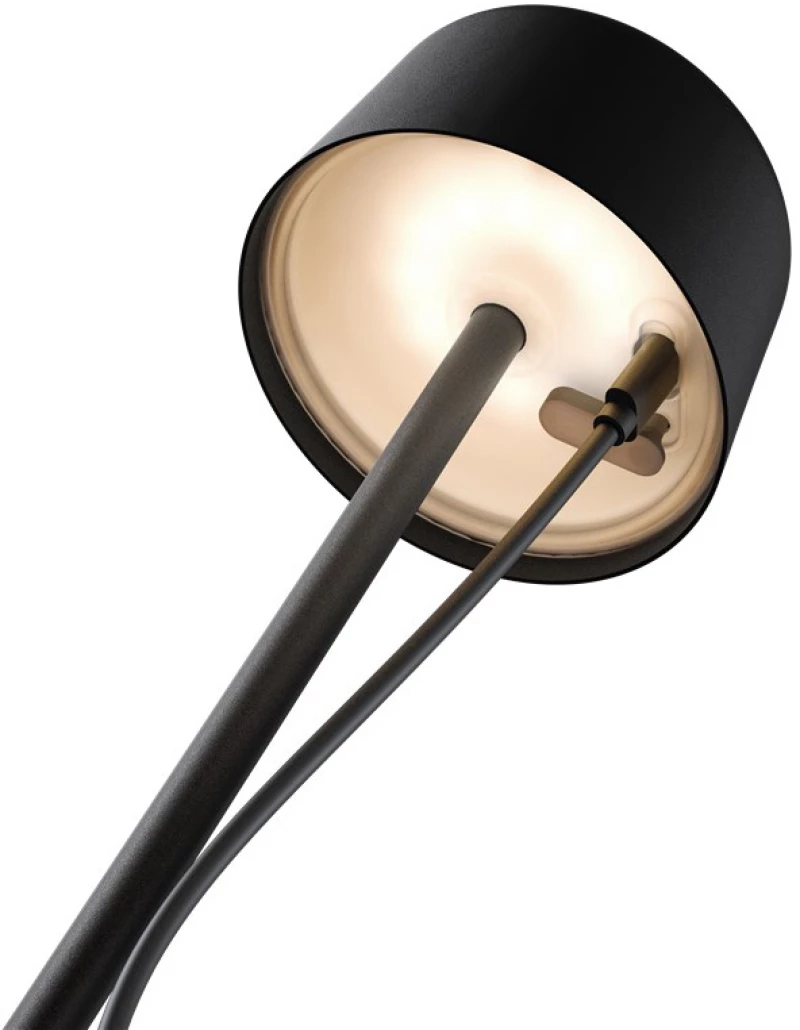 GOOBAY επιτραπέζιο φωτιστικό 77675, 3000K, dimmable, επαναφορτιζόμενο, μαύρο