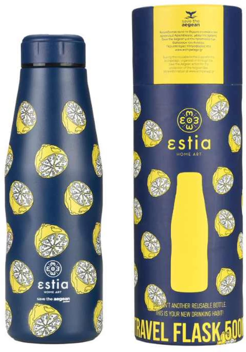 ΘΕΡΜΟΣ TRAVEL FLASK SAVE THE AEGEAN 500ml CITRUS INFUSION