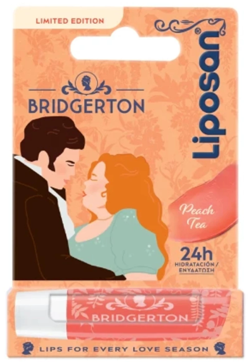 LIPOSAN Limited Edition Bridgerton, Ενυδατικό Balm Χειλιών Peach Tea -4.8g