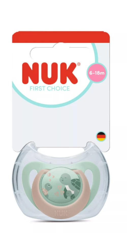Nuk Πιπίλα Σιλικόνης με Θήκη 6-18m mint 176.371