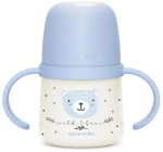 Suavinex Μπουκάλι Εκπαιδευτικό με λαβές Night&Day 150ml +6μ WILD Blue BR79813
