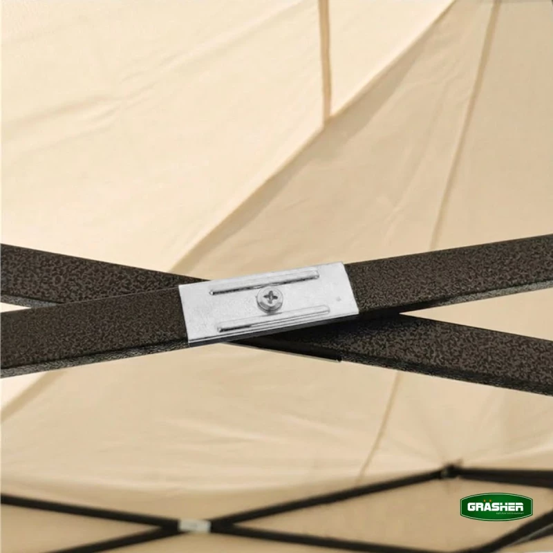 GRASHER Πτυσσόμενο Κιόσκι Κήπου 3x4,5m Μπέζ 420D TGL4437 / 104234