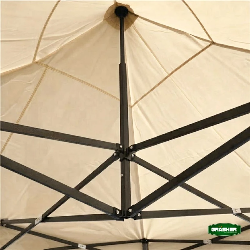 GRASHER Πτυσσόμενο Κιόσκι Κήπου 3x4,5m Μπέζ 420D TGL4437 / 104234