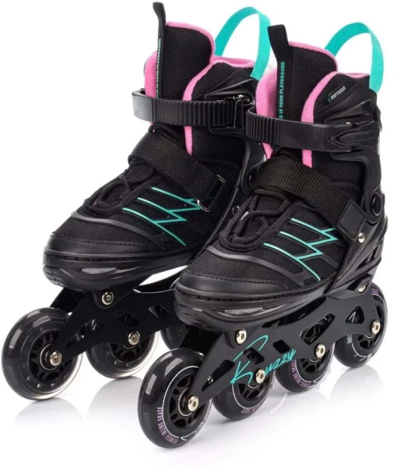 Πατίνια Meteor M 34-38 Buzzy Roller Skates Black/Pink/Mint