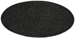 Σουπλά γιούτας μαύρο/χρυσό glitter Φ38cm