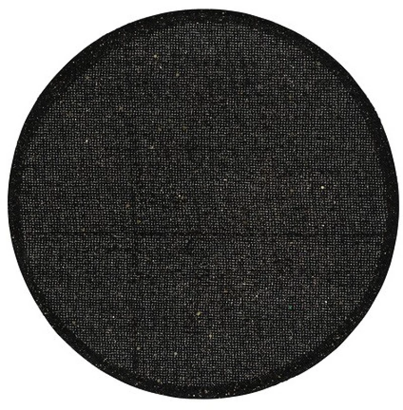 Σουπλά γιούτας μαύρο/χρυσό glitter Φ38cm
