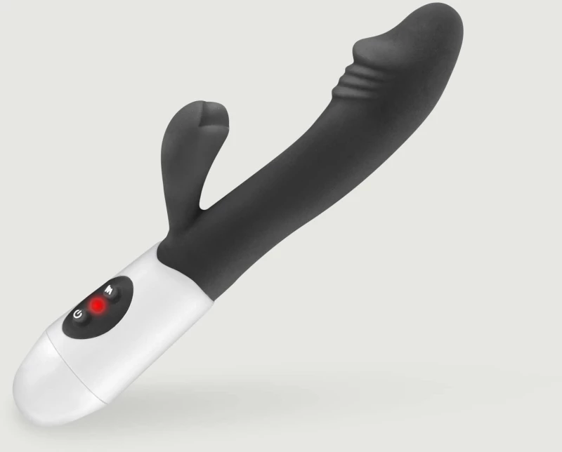 Rabbit Δονητής Σιλικόνης My First Rabbit Rechargeable Silicone Rabbit Vibrator - Μαύρος