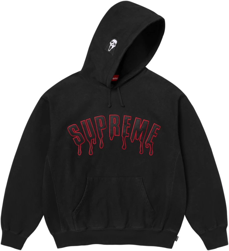 Supreme Ghostface Arc Hooded Sweatshirt 'Black'