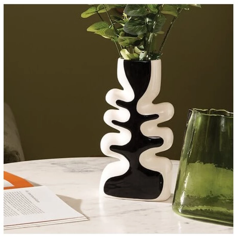 Βάζο κεραμικό "Twisted" 8,9x28x15cm
