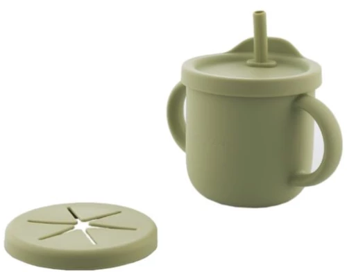 Zingies Ποτήρι Coby Σιλικόνης 3 Σε 1 250ml Pistachio COBY-PI