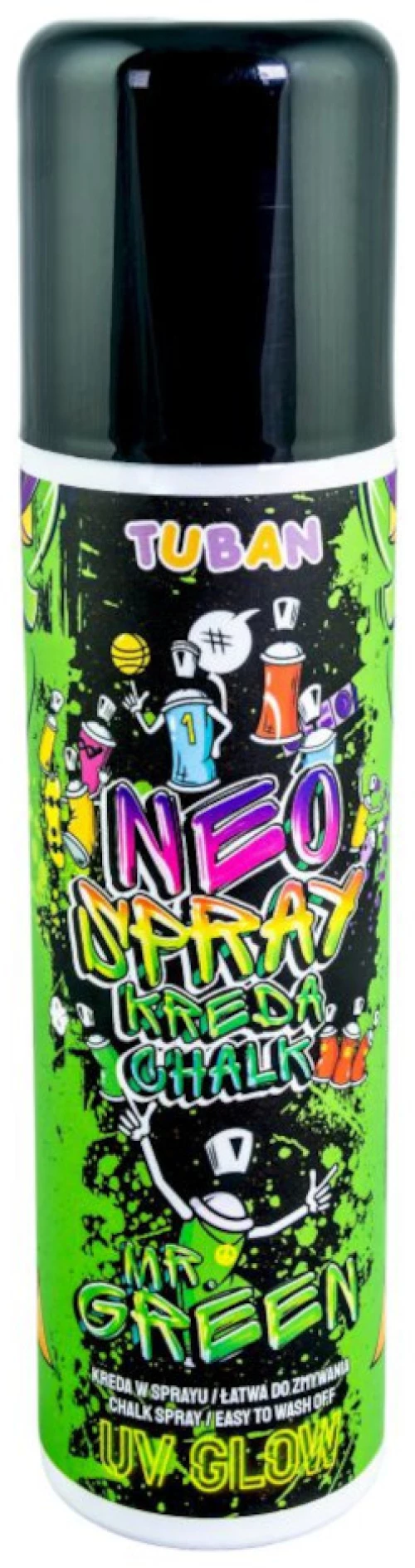 Spray κιμωλίας ΝΕΟΝ πράσινο (150ml)