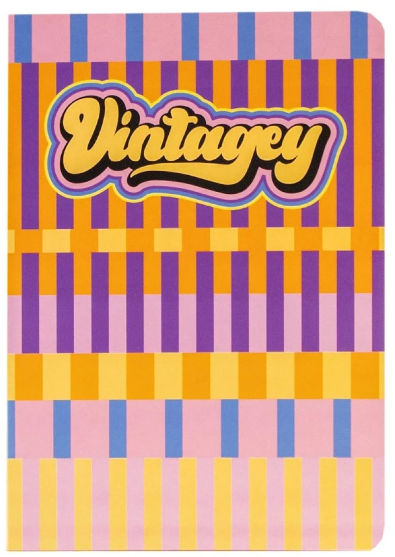 Τετράδιο Καρφίτσα Vintagey Stripes A5 48 φύλλων Ancor AN132038