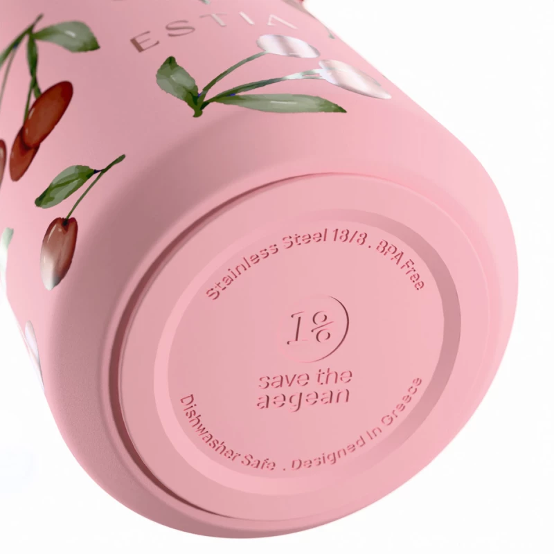 ESTIA ΘΕΡΜΟΣ PULSE  SAVE THE AEGEAN 500ml CHERRY ROSE
