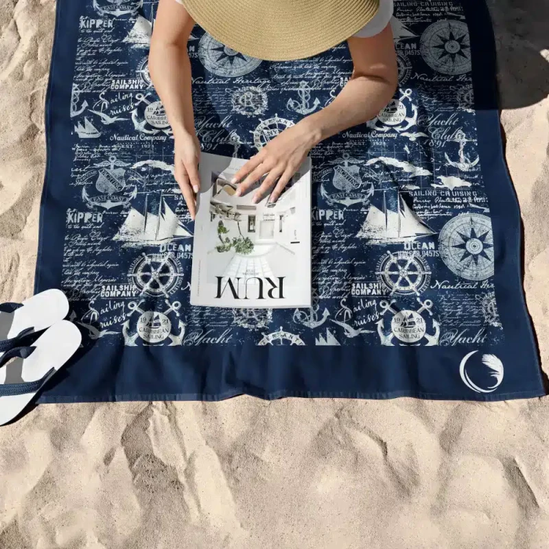 Πετσέτα Θαλάσσης Nautical (90x180) microfiber Borea