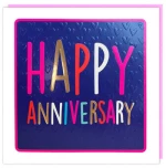Ευχετήρια Κάρτα "Tracks" -Happy Anniversary Neon 163.040 - 3421