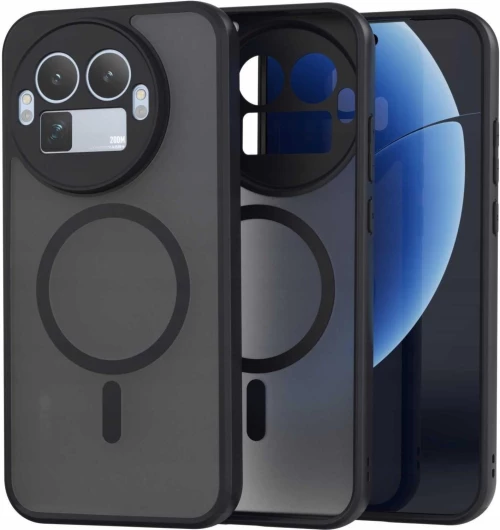 Θήκη Realme GT 8 Pro Spacecase Hybrid MagSafe Σκληρή Ημιδιάφανη με MagSafe - Black (5905719138783)