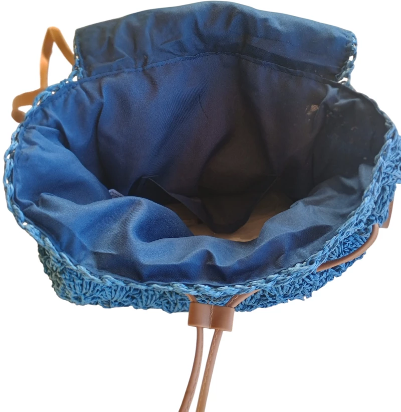 Backpack πλεκτή τσάντα camel