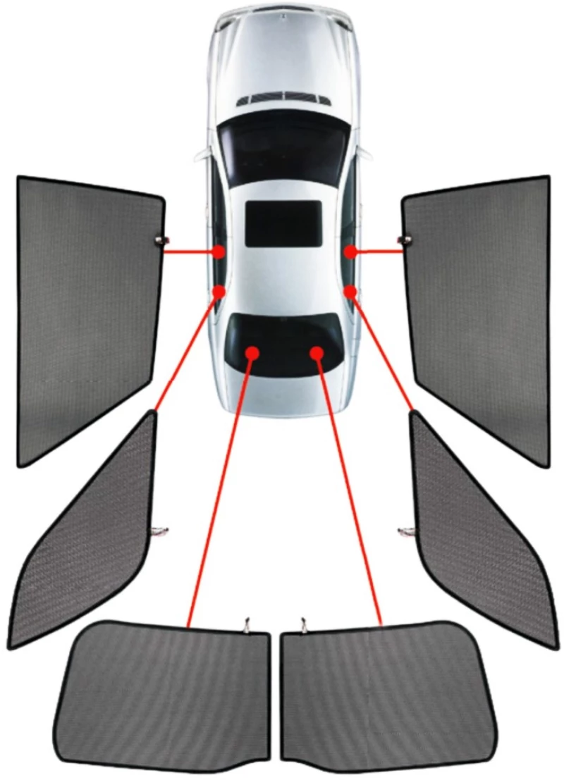 CarShades - ΚΟΥΡΤΙΝΑΚΙΑ  CAR SHADES ΓΙΑ CITROEN C3 5D 2010+ - 6 ΤΕΜ. (PVC.CIT-C3-5-B)