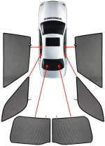 CarShades - ΚΟΥΡΤΙΝΑΚΙΑ  CAR SHADES ΓΙΑ CITROEN C3 5D 2010+ - 6 ΤΕΜ. (PVC.CIT-C3-5-B)